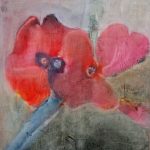 blooms pigmentmalerei auf malkarton 30x30 cm